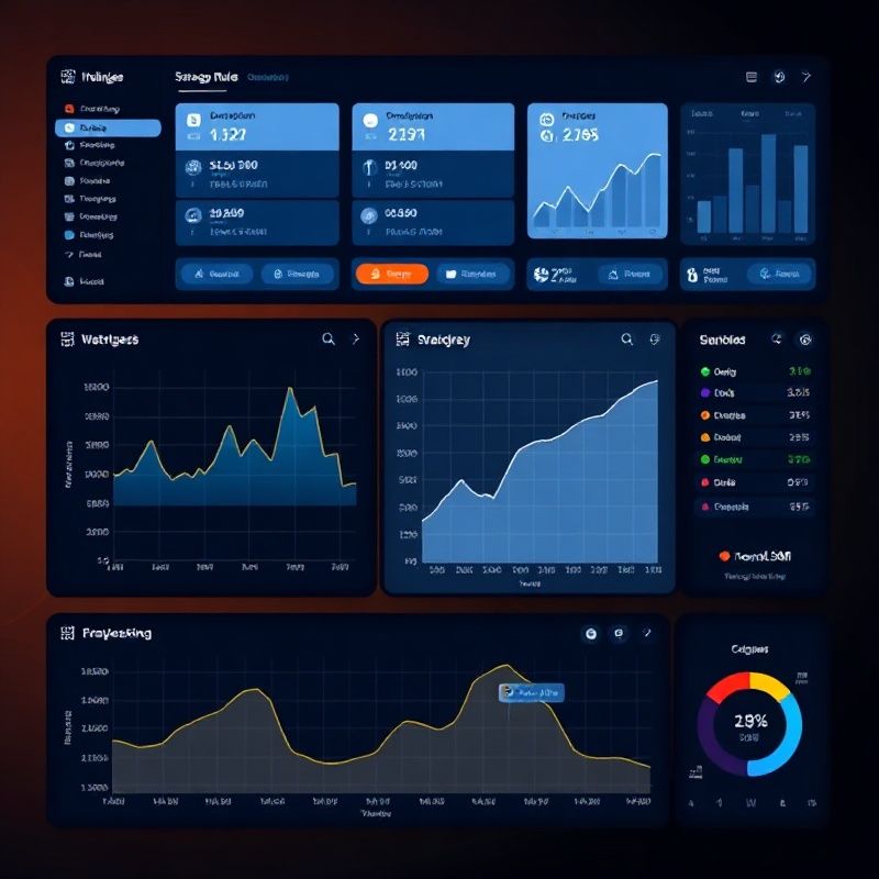 Overlapping Zenqoras interface panels showing strategy blocks, a backtest drawdown curve, and a live position monitor